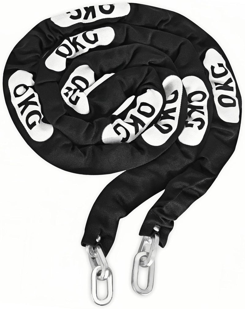 OKG Heavy Duty Security Chain - 10 Foot x 5/16” Thick Square Security Chain - Anti Theft Hardened Steel Chain for Bikes, Motorcycles, 2 Wheeled Vehicles, Industrial Property - Image 1